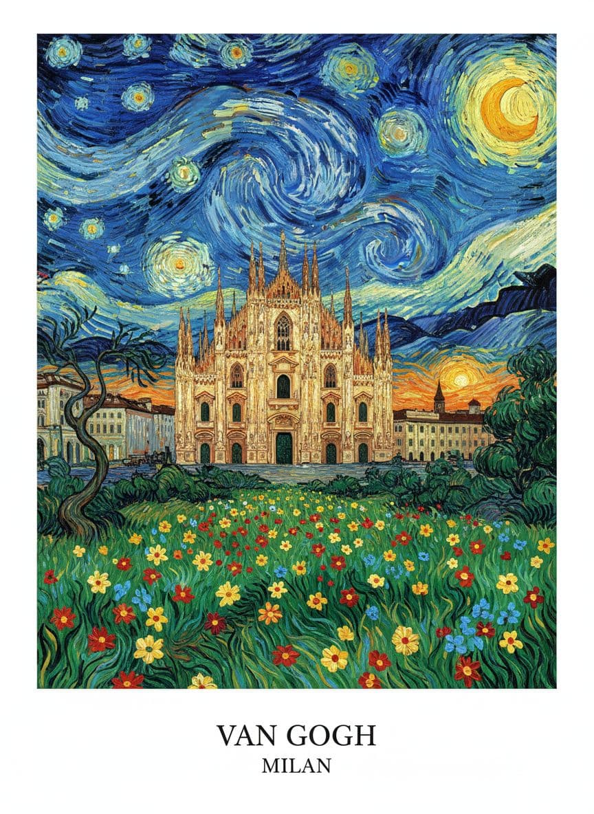 Van Gogh — Milan poster