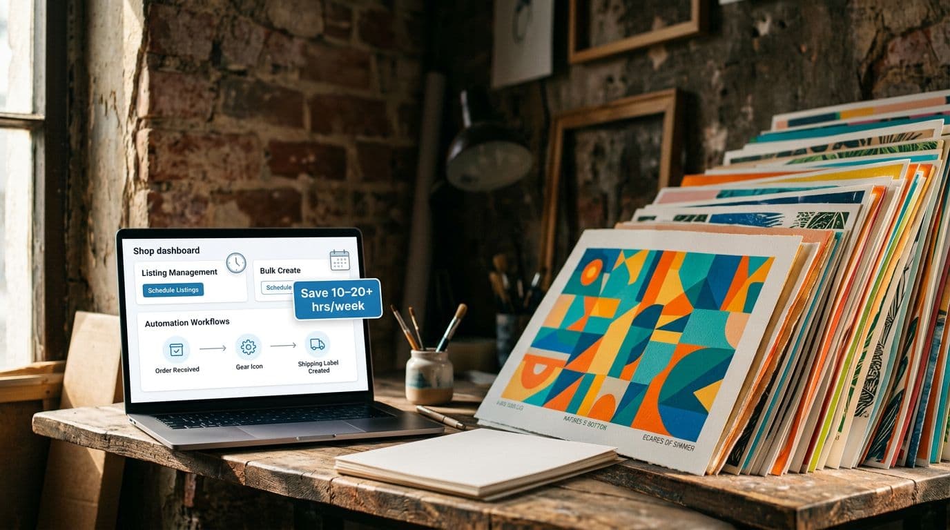 Automating Your Etsy Shop: Save 10-20+ Hours Weekly